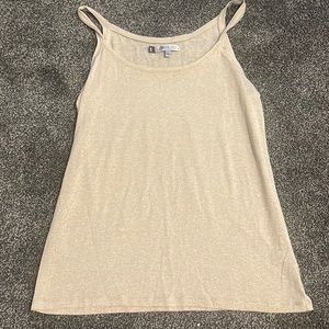 Gold and white tank